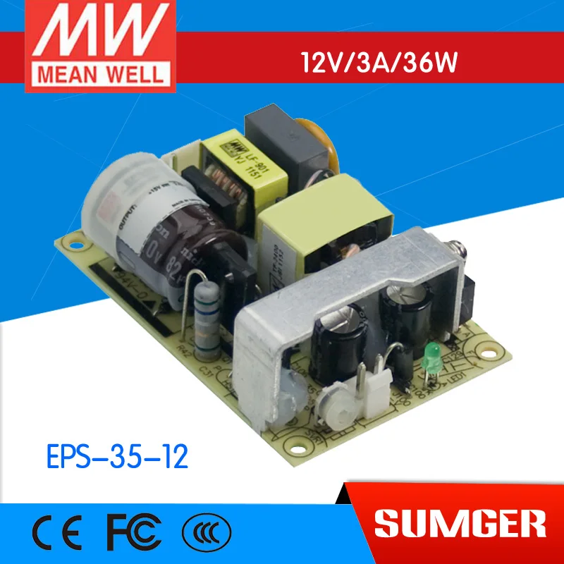 

[Only on 11.11] MEAN WELL original EPS-35-12 12V 3A meanwell EPS-35 12V 36W Single Output Switching Power Supply