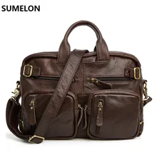 Мужские сумки из натуральной кожи, повседневные сумки, дорожная сумка, сумка через плечо, сумки-мессенджеры, большой портфель, винтажный ноутбук