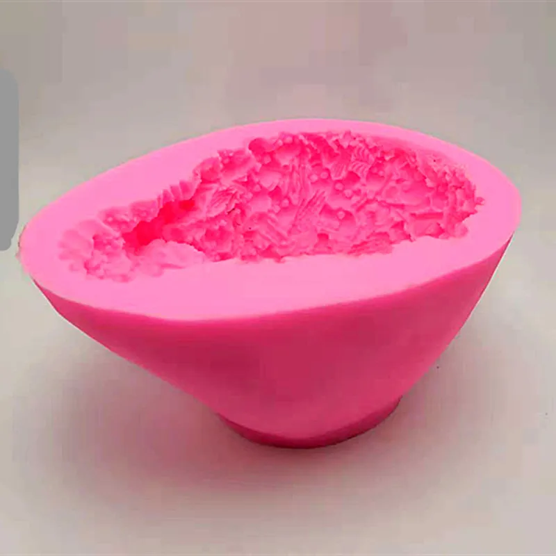 3D масса Череп Силиконовая форма Хэллоуин торт украшение Производитель DIY Ужас Череп свечи, шоколад гипсовая силиконовая форма
