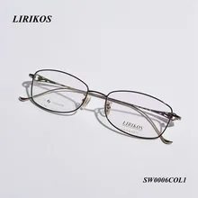 LIRIKOS чистый титан выдалбливают стиль для женщин полная Рамка Бизнес очки для чтения прозрачные линзы для глаз мужские очки