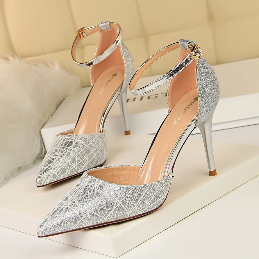 cunha sandálias sapatos strass ol oco sapatos net