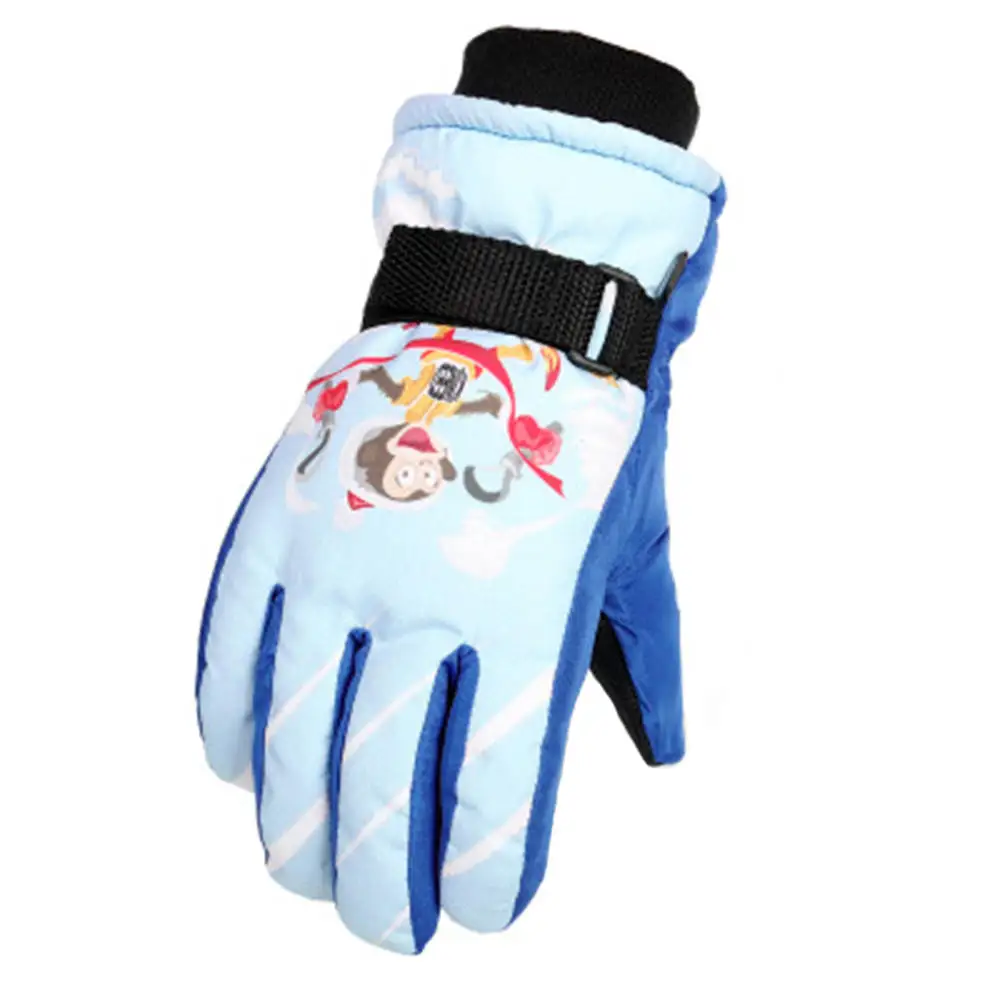Детские зимние перчатки, милые теплые ветрозащитные водонепроницаемые детские варежки, детские перчатки, теплые перчатки для мальчиков и девочек