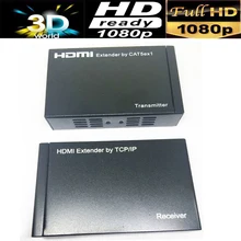 TCP IP HDMI удлинитель 100 м по cat6/5e полный HD1080P поддерживает 1 отправителю N приемник