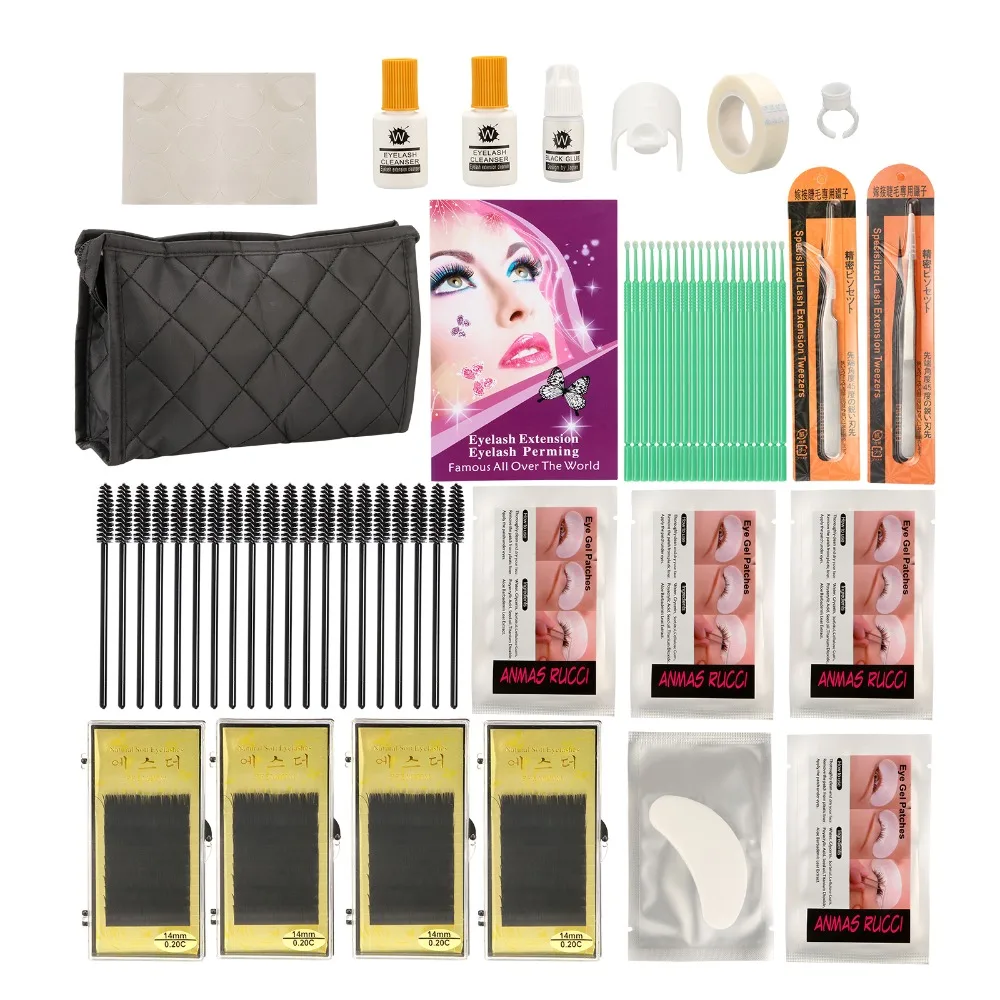 Eyelash Extensions Starter Curl Set Kit Semi Permanent