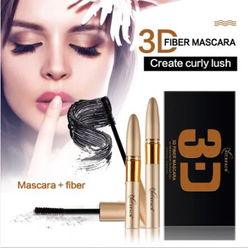

Niceface Eye Lash Mascara 3d Fiber Waterproof Mascara Eyelash Makeup Cosmetic Curling Lengthening Lashes Black