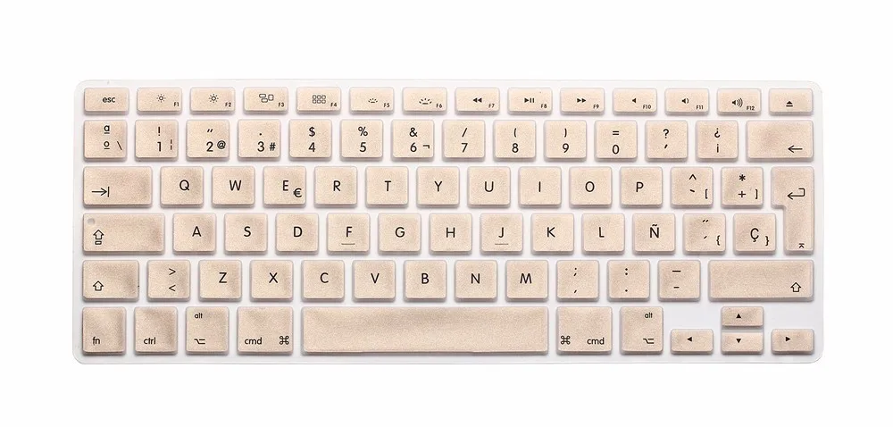 ESP Spanish Keyboard Skin Cover For Macbook Mac Book 13 15 17 EU UK Europe Version Silicone Laptop Keyoboard Protector Film (10)