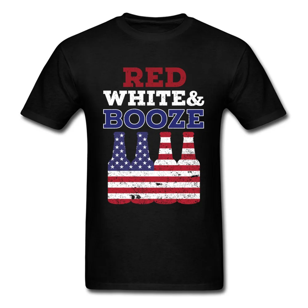 Red White And Booze  Drinking 4th of July Gift_black