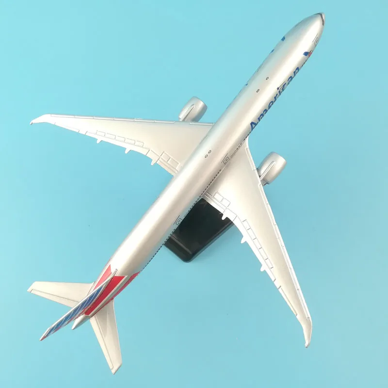20 см 777 американская авиакомпания модель из металлического сплава самолет игрушечные колеса самолет Коллекция подарков на день рождения настольная игрушка