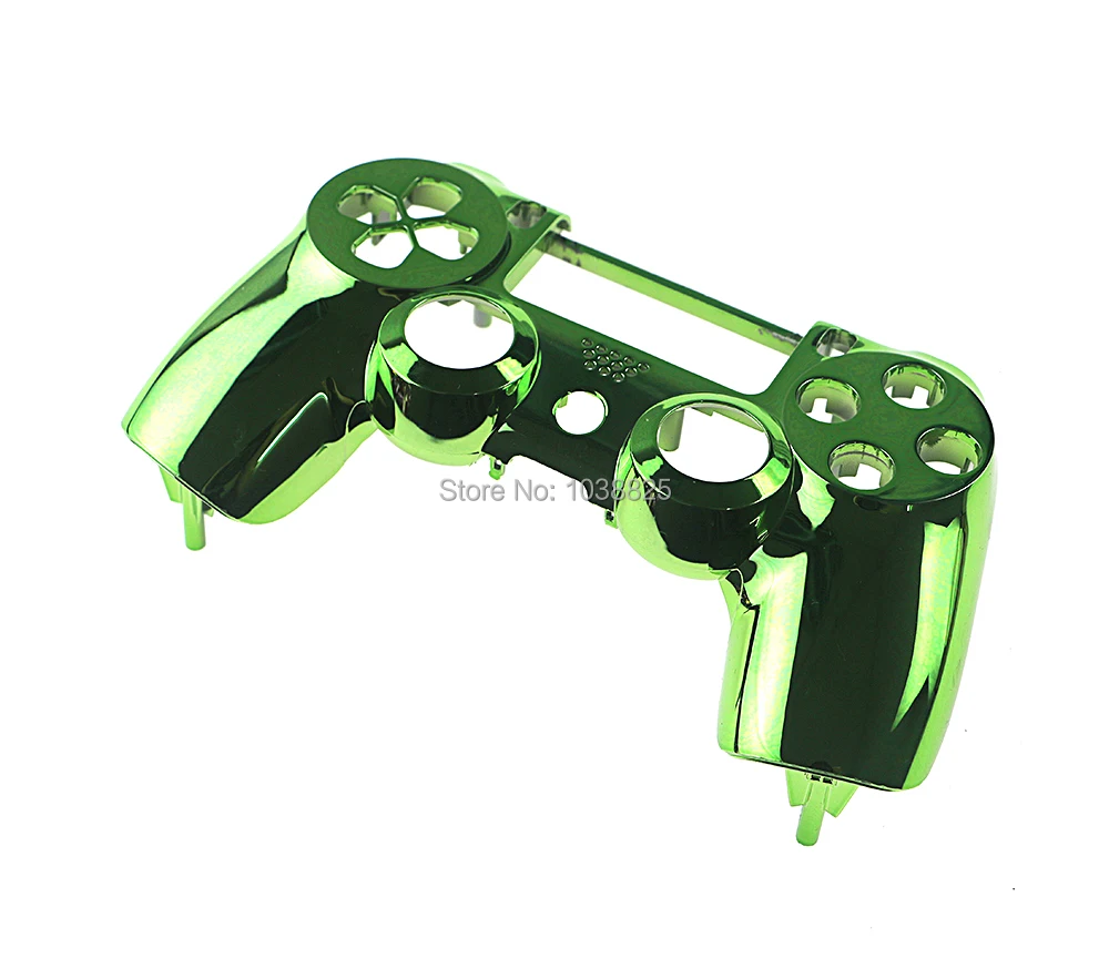 

Chrome Plating Front Up Top Housing Shell Case Custom Modded Controller Gamepad Joystick Handle Hand Shank Grip for PS4