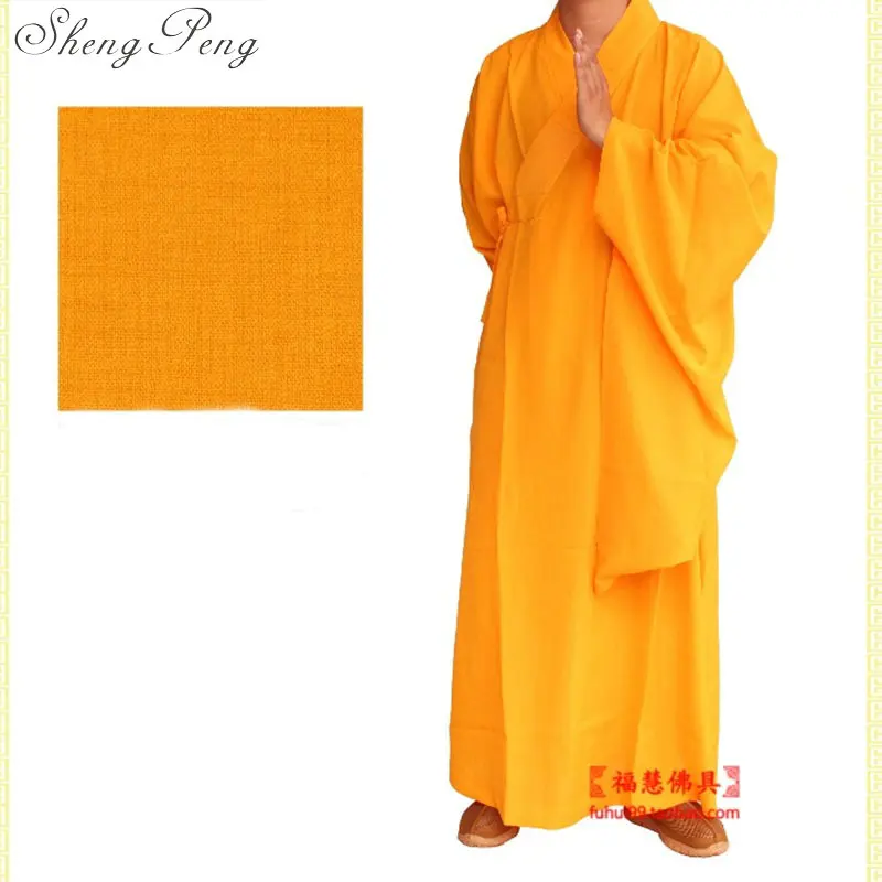 Буддийский монах халаты Китайский Шаолинь монах одеяния мужчины традиционные буддийский монах одежда Равномерное Шаолинь монах одежда CC089