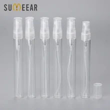 100 шт./лот 10 мл образец спрей бутылка для подарка Портативный Стеклянный парфюмерный флакон с распылителем контейнер для женщин парфюмерная бутылочка насосная для путешествий