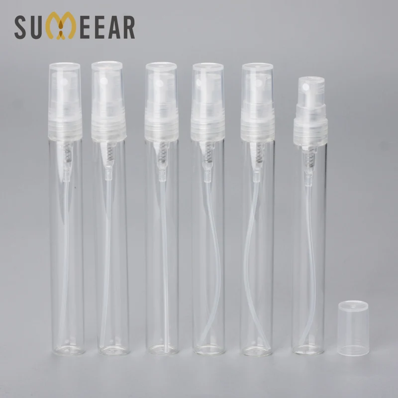 

100PCS/Lot 10ML Sample Spray Bottle for Gift Portable Glass Perfume Bottle Atomizer Container Women Perfume Pump Travel Bottle