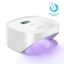 XPRE018 лампа для ногтей 48 Вт Сушилка для ногтей для гель-лака 28 светодиодный s с батареей перезаряжаемая сушка ногтей машина Светодиодный УФ-лампа для ногтей