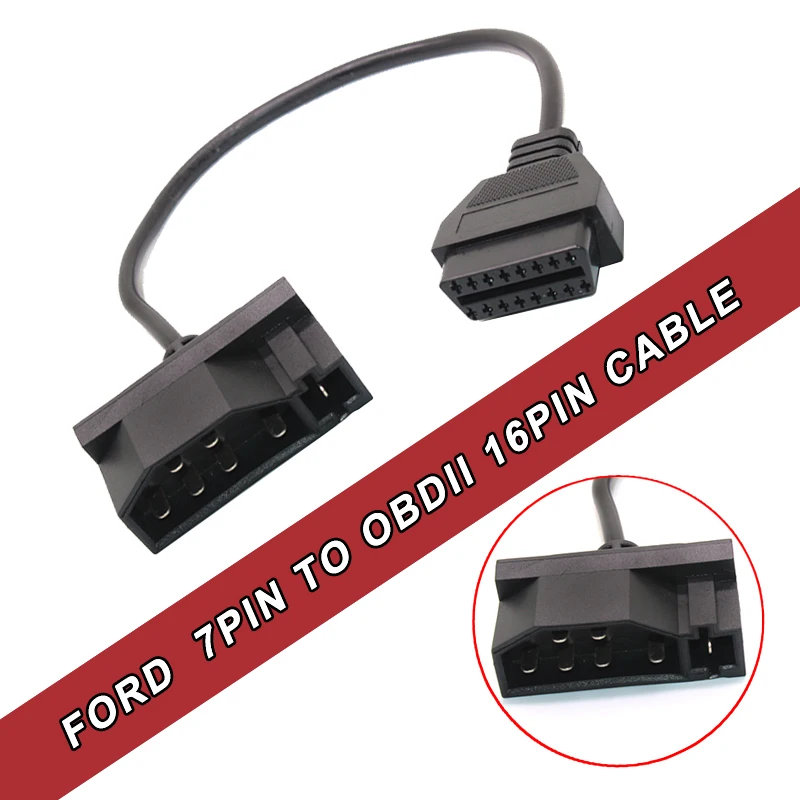 Prix pour 7pin OBD 2 Connecteur Adaptateur De Voiture Outil De Diagnostic Câble pour Ford Prix pour 7pin OBD 2 Connecteur Adaptateur De Voiture Outil De Diagnostic Câble pour Ford