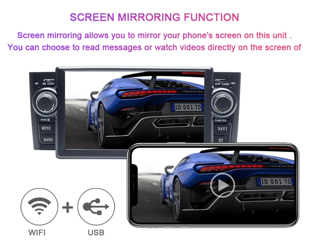 Discount 2 Din Android 9.0 Car Radio DVD Player For Fiat/Grande/Punto/Linea 2007-2012 GPS Navi Touch screen Multimedia TPMS WIFI 2+32GB 6