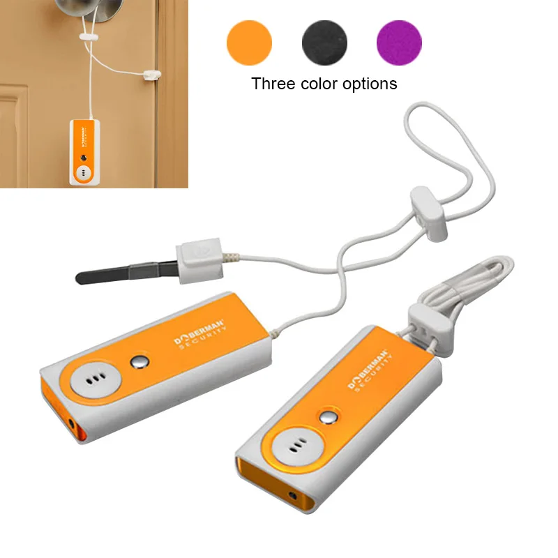 

Indoor Security Alarm with LED Light Portable Travel Door Entry Sensor Defense LCC77