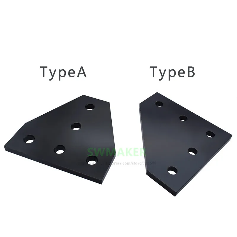 

1 pcs T Slot / L Shape black / silver Joining Plate for 2020 v-slot Aluminum Profile 3D Printer CNC machine