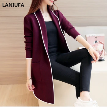 

Women Autumn Winter Woollen Coat Long Sleeve Turn-Down Collar Oversize Blazer Outwear Jacket Elegant Loose Overcoats mujer Y703