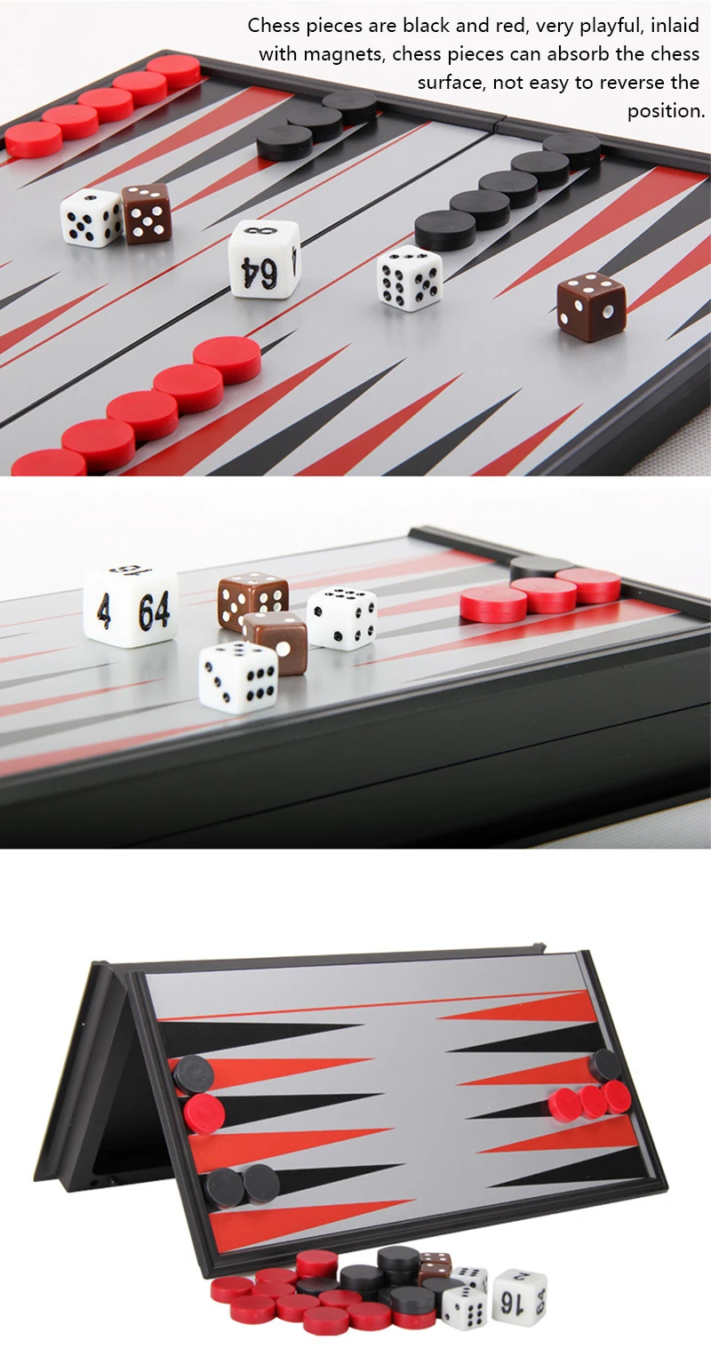 dobramento magnético do backgammon jogos de mesa