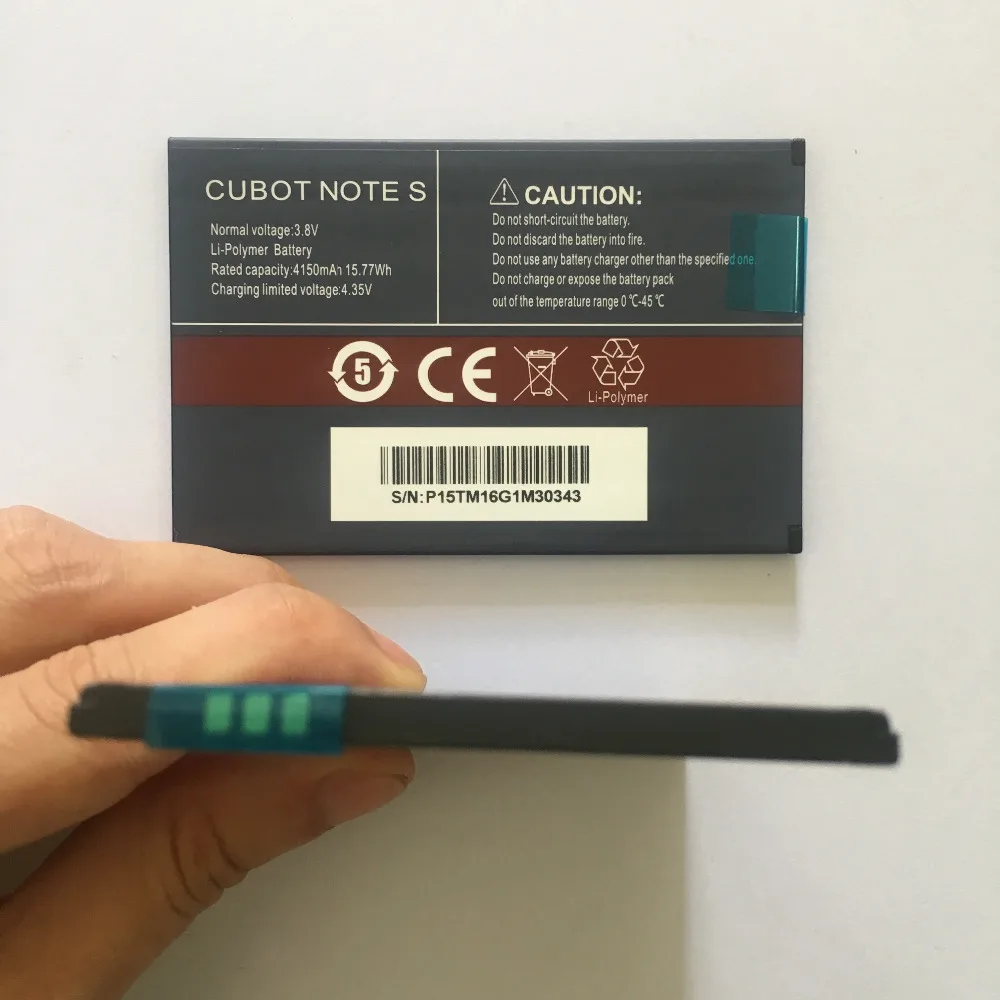 

100% New CUBOT Note S Battery 4150mAh Replacement backup battery For CUBOT Note S Cell Phone
