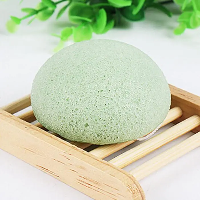 Эксфолиатор Натуральный Отель Puff Konjac лица Exfoliator Puff дома мытье Очищающая губка круглая Чистка