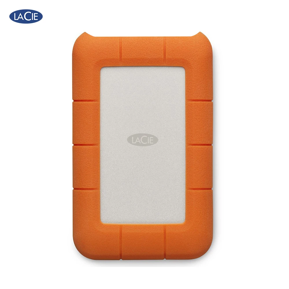 LaCie Rugged USB-C, 1000 ГБ, 2,5 ", Тип usb-C, 3,0 (3,1 1-го поколения), 5000 Мбит/с, оранжевый, серебристый