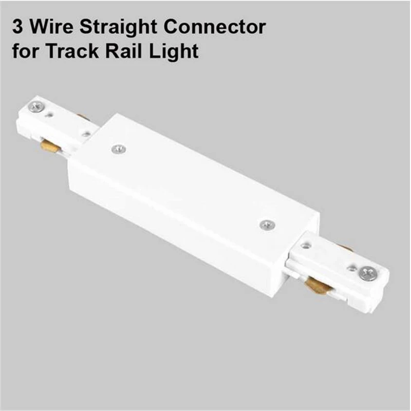 White 4-Way X Connector for 3-Wire Lighting Track Rail White 4-Way X Connector for 3-Wire Lighting Track Rail