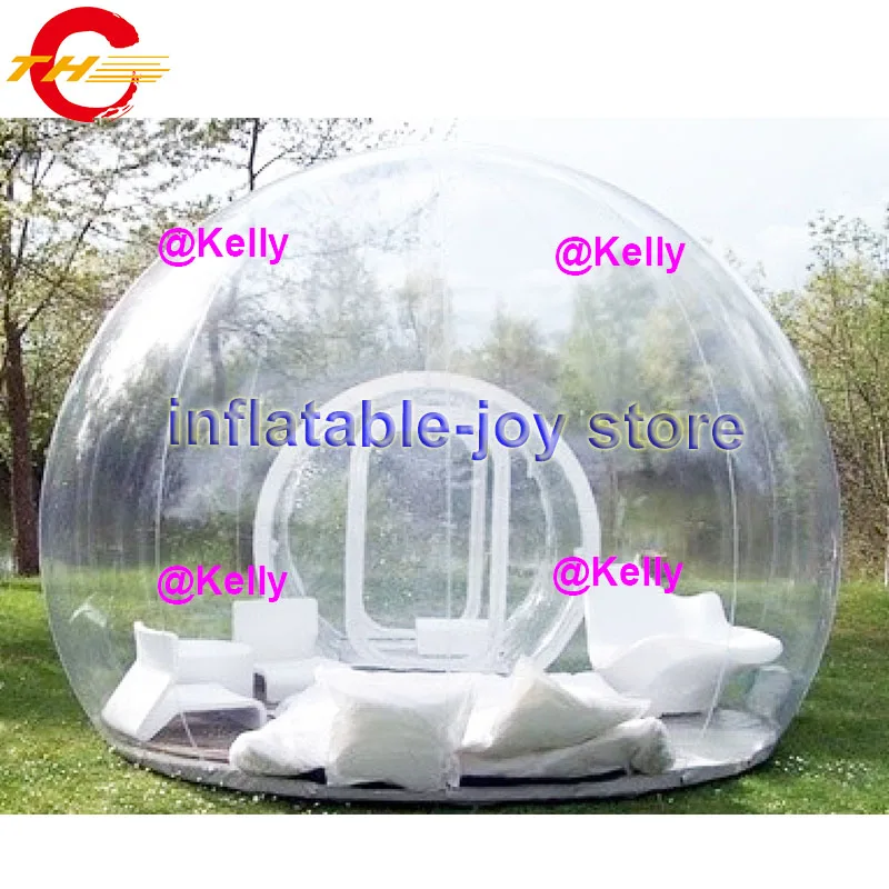 

free air shipping 4m dia transparent inflatable bubble tent, inflatable clear tent, cheap inflatable show room bubble tents