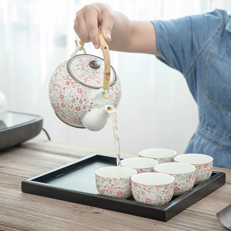 TANGPIN большой емкости Японский керамический чайный сервиз керамический чайник чайный китайский чайный набор кунг-фу с подносом