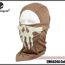 Emersongear призрак Многофункциональный капюшон светящаяся маска шарф военная дышащая сетка Полная Маска темная земля EM6634A DE