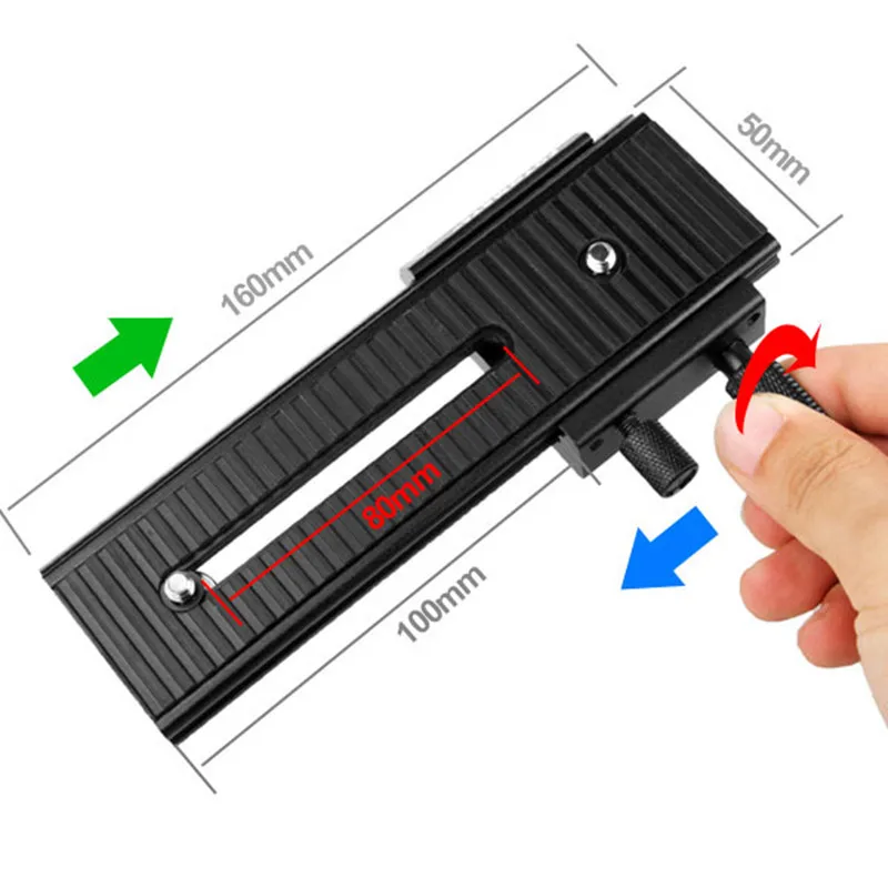 2 Way FOTOMATE LP-01 Macro Focusing Rail Slider for Can&n Nik&n S&ny Pentax DSLR 1/4
