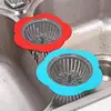 Silicone Sink Strainer Flower Shaped Shower Sink Drains Cover Sink Colander Sewer Hair Filter Kitchen Accessories ► Photo 2/6