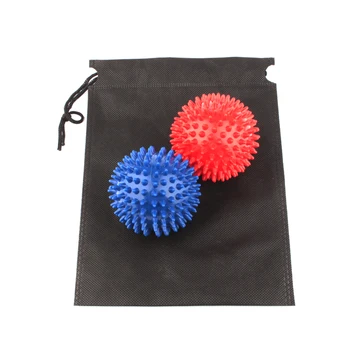 

2pcs 7.5cm Spiky Massage Balls Fitness Pilates Reflex Ball Crossfit Massage Ball Roller Relax Myofascial Back Muscles Bagged