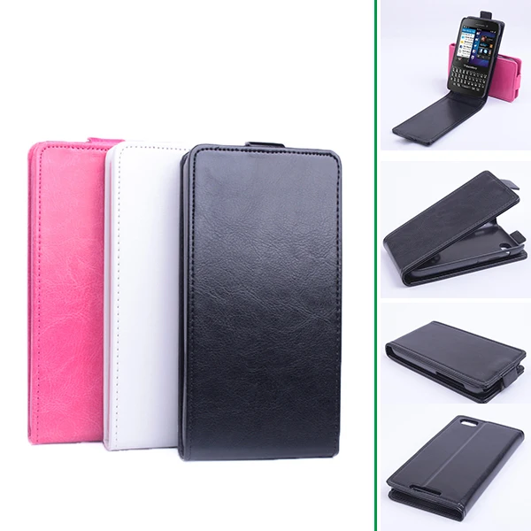 

Luxury Flip Leather Cover Case for BlackBerry Q5 Vertical Back Cover Magnetic Protective Shell Open Up and Down Phone Case