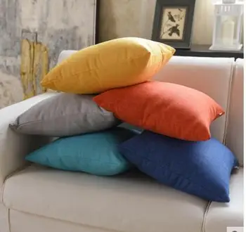 

Linen sofa hug pillowcase Bedroom bedside office pillowcase Large pillow living room without core pillowcase