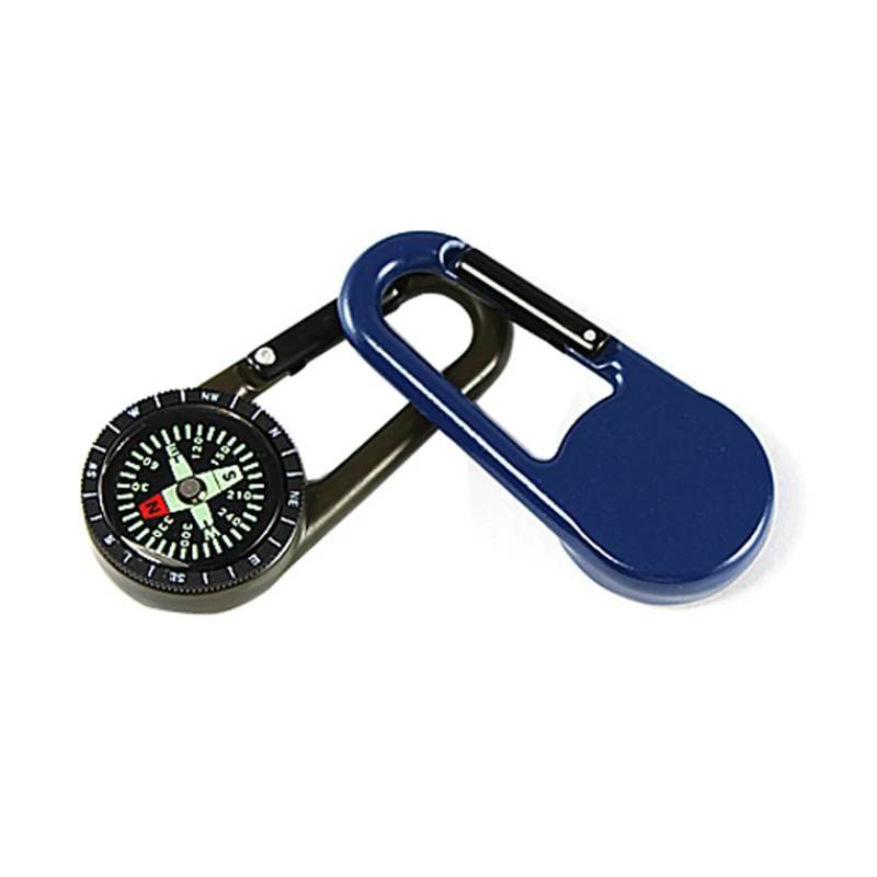 1 Pcs Portable hanging ring Mini Compasses with Buckle Outdoor Camping