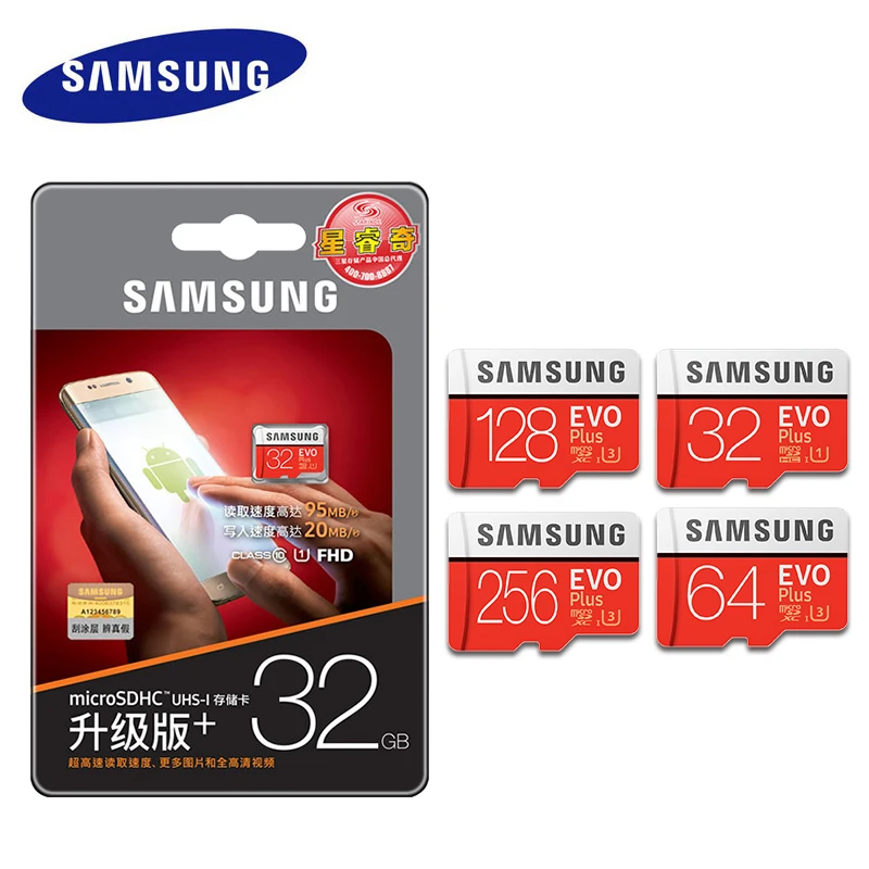 SAMSUNG оригинальный Micro sd card картао де memoria class10 карты памяти 16 Гб, 32 ГБ, 64 ГБ Micro sd Card 128 GB 256 GB