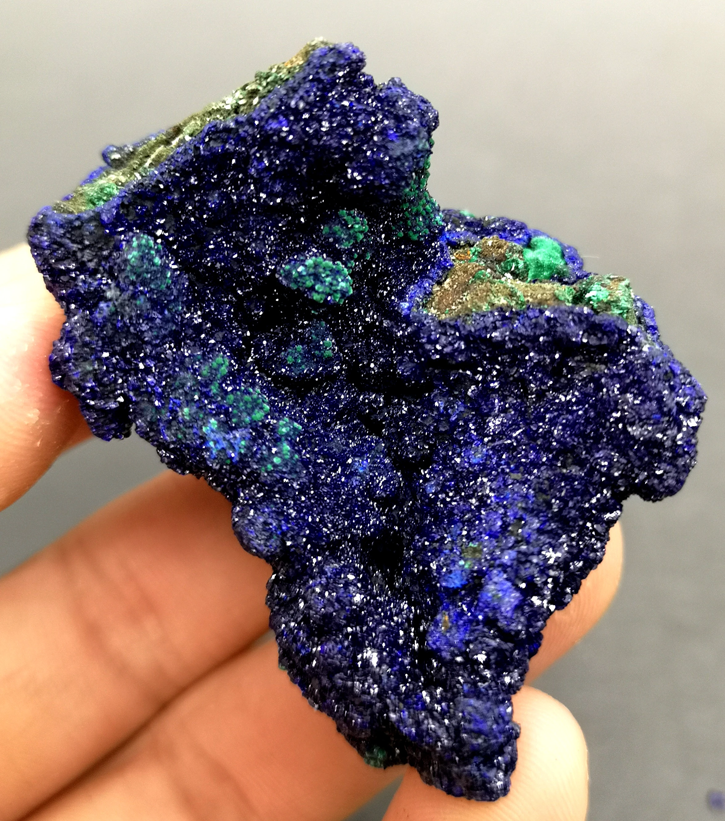 

Best! 40g Natural stone shiny azurite and malachite symbiotic mineral crystal specimens Stones and crystals from China