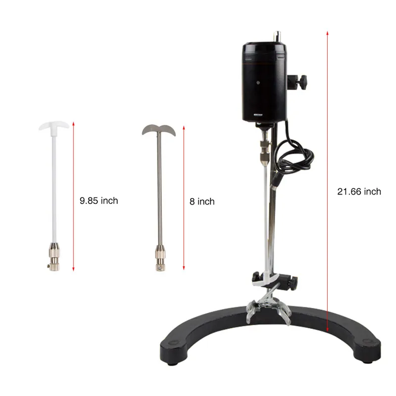 Digital Electric Laboratory Stirrer 0-3000rmp Scientific Instrument  Mixer Liquid Mixing With Two Stir Bar Timing Adjustable (5)