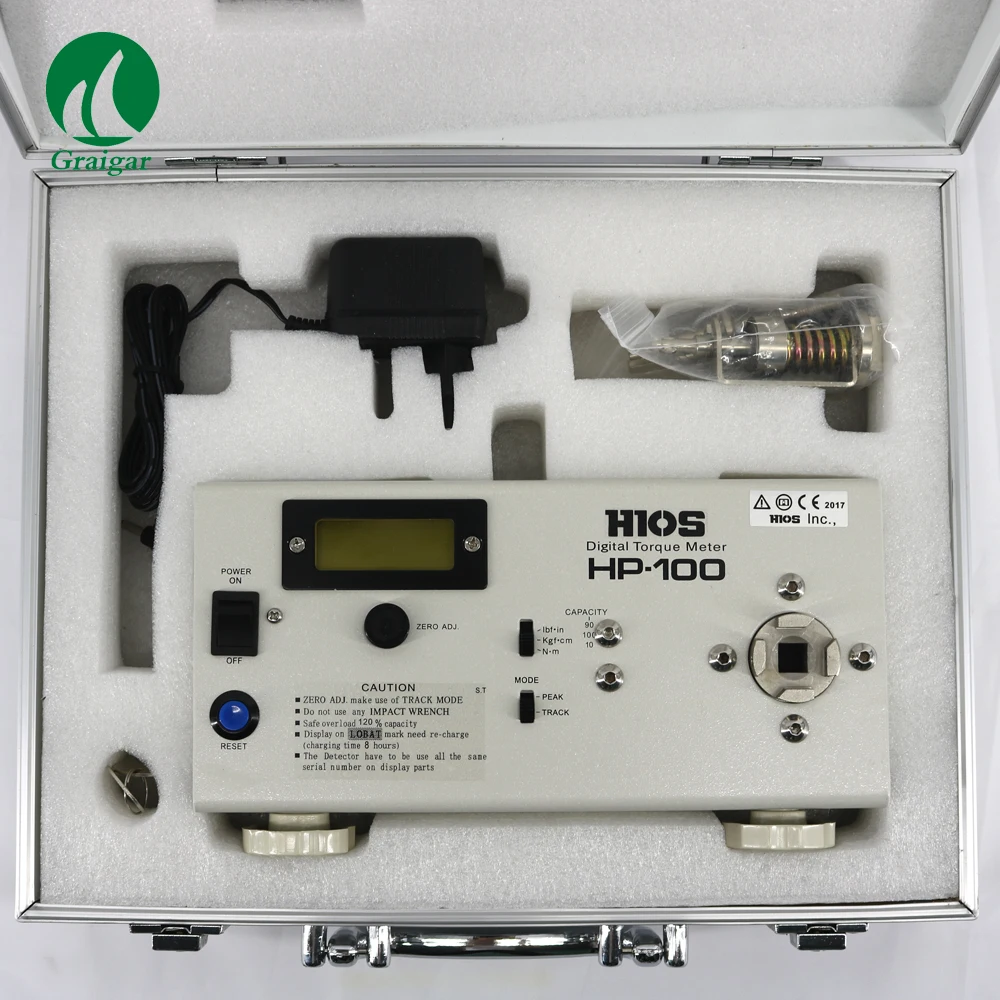 

HP-100 Digital Torque Meter can Calculate the MAX MIN and AVE HP100