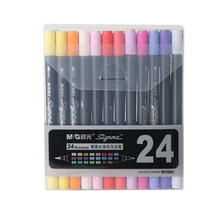 1 Набор 12/18/24 цветные чернила Маркер ручки 0,6 тонкими концами& наконечник маркер ручка для рисования манга товары для рукоделия