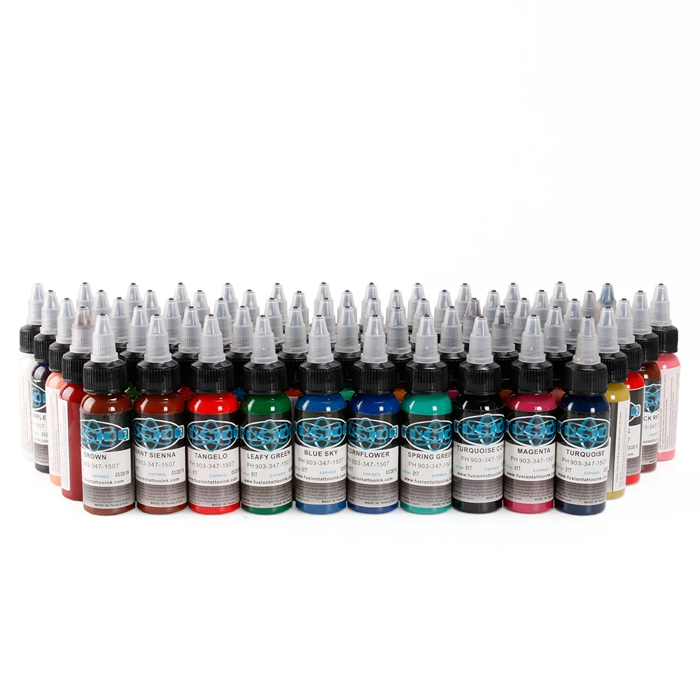 

New 25-piece Tattoo Ink Fusion Tattoo Ink 25 Color Set 1 oz. 30ml / Bottle Tattoo Paint Set for 3D Makeup Beauty Skin Body Art