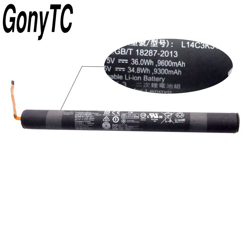 Оригинальный новый аккумулятор L14C3K31 для Lenovo Yoga Tablet 2 1050L 1050F 1051F 1050LC 1051L Yt2 1050