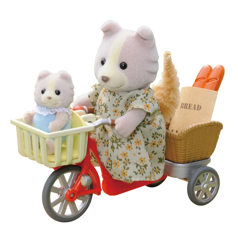 Sylvanian Families Кукольный домик для мамы и ребенка, набор для игр с 2 фигурками и аксессуарами, подарок для девочек и детей - Цвет: 4281