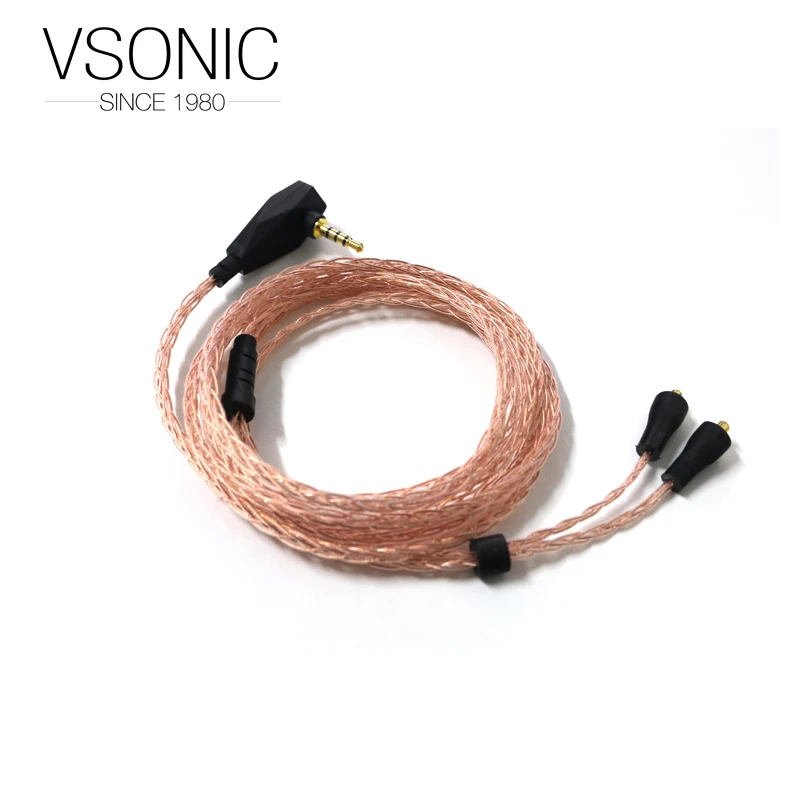 Кабель VSONIC OCC Сменные кабели для наушников GR07/GR09 3 5 мм 2 мм|earphone cable|cable for earphonecable
