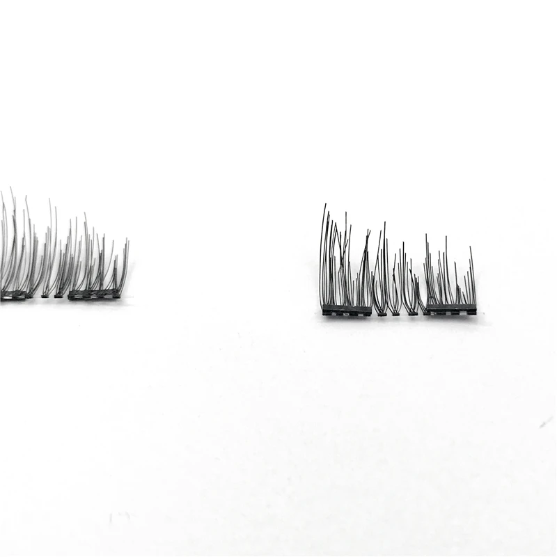 Магнитные ресницы с 2 магнитами ручной работы 3D Магнитные ресницы натуральный накладные магнит для ресниц