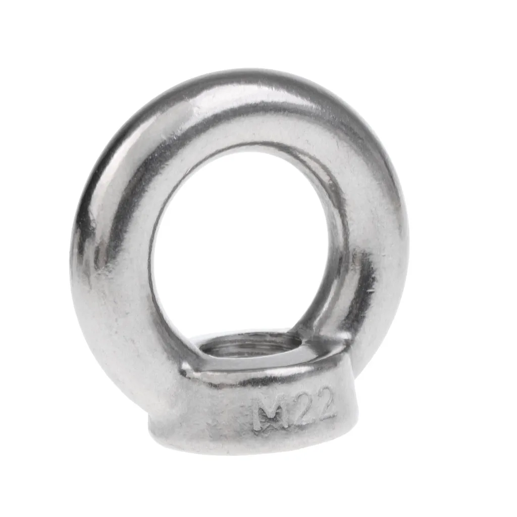 M6/M8/M10/M12-M22 304 Stainless Steel Lifting Eye Nut Ring Shape Nuts 6mm