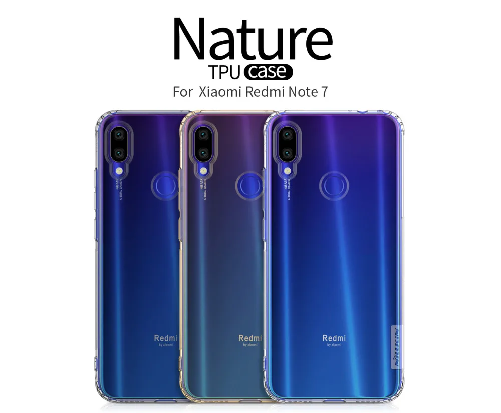 

Nillkin TPU Case for Xiaomi Redmi Note 7/Note 7 Pro Nature Transparent Clear Soft Silicon Protector Back Cover Phone Case