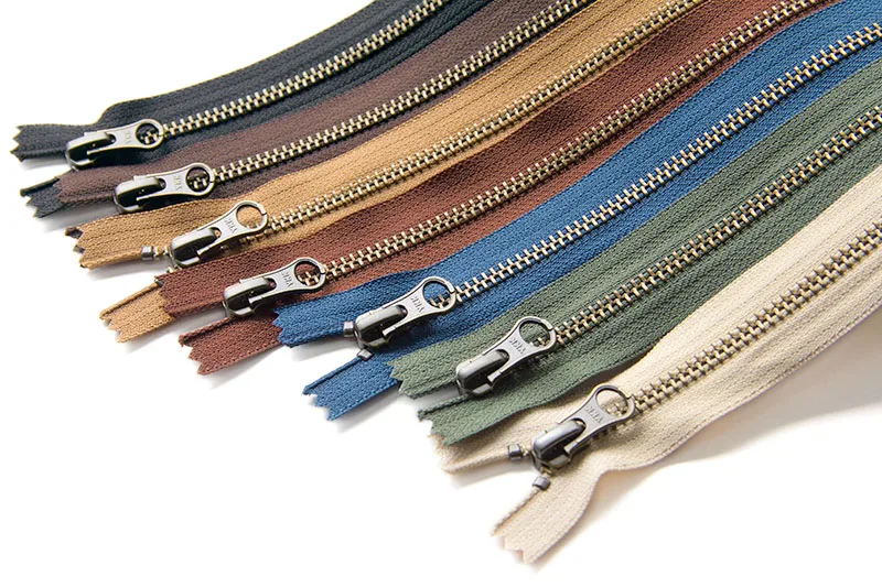 1 шт. YKK 5 # разъемная застежка молния металлическая бронзового цвета с закрытым