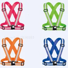 10 шт. 360 градусов высокой видимости неоновый Детская безопасность жилет светоотражающий ремень Детская безопасность жилет подходит для Бег Велоспорт спортивные Верхняя одежда